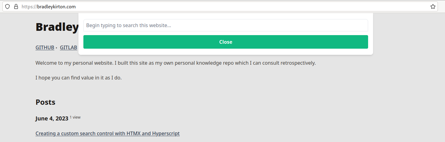Search widget